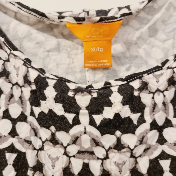 Joe Fresh Abstract Print Dolman Sleeves Blouse Top XL - Picture 2 of 5